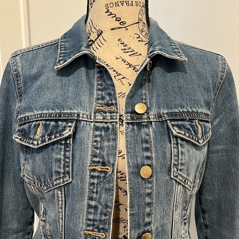Ladies Jean Denim Short Jacket - Picture 3 of 3